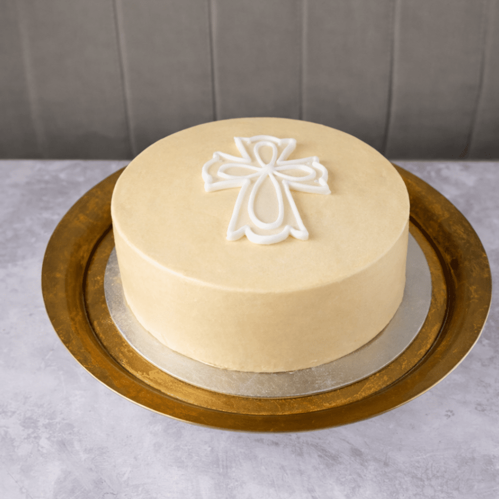 Christening Cake - Pearl Cross - Jack and Beyond
