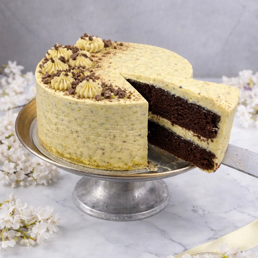 Pistachio & Chocolate Cake - Jack and Beyond