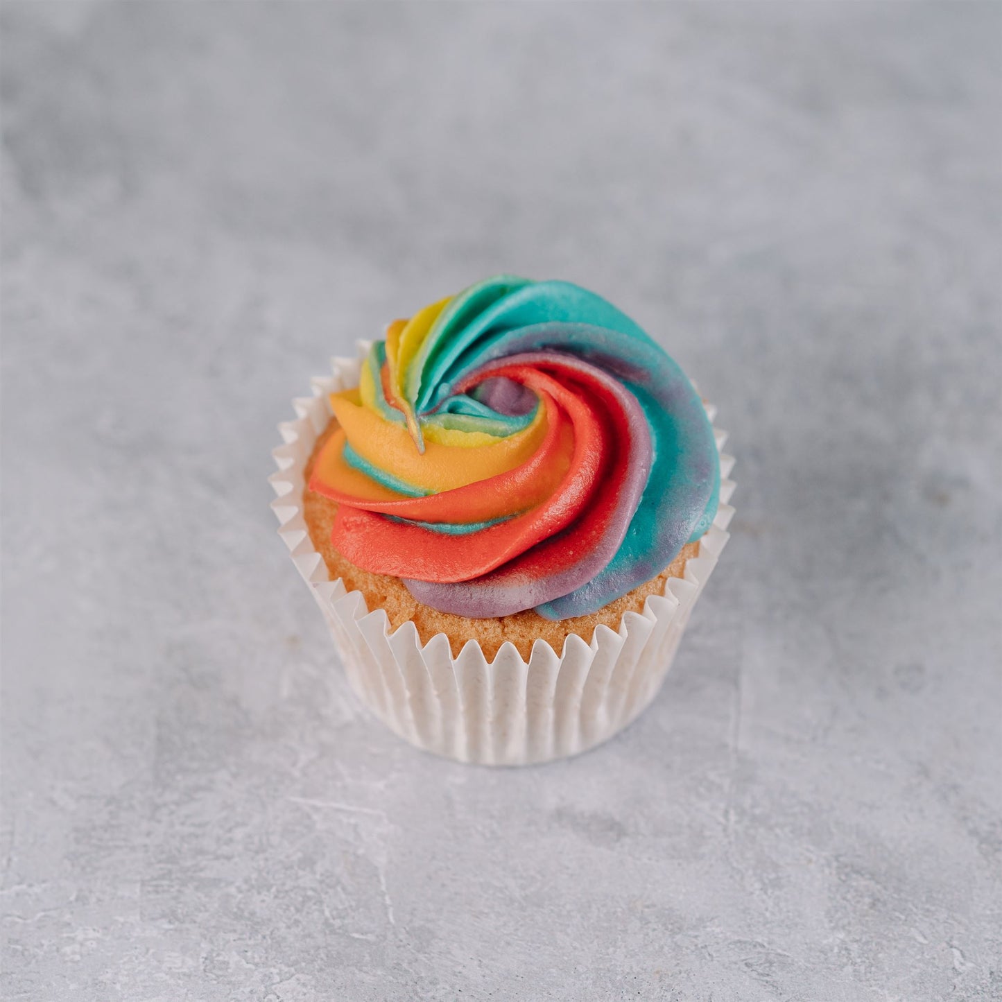 Rainbow Vanilla Cupcakes - Jack and Beyond