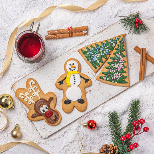 Christmas Gingerbread Cookies Set of 4