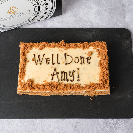 Personalised Biscoff Blondie Slab