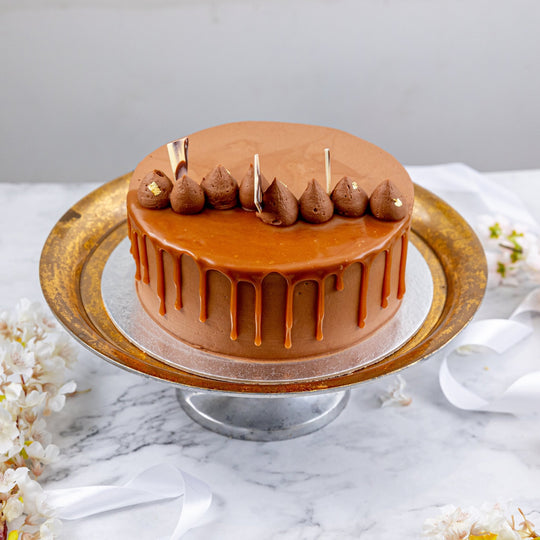 Personalised Salted Caramel & Chocolate Cake