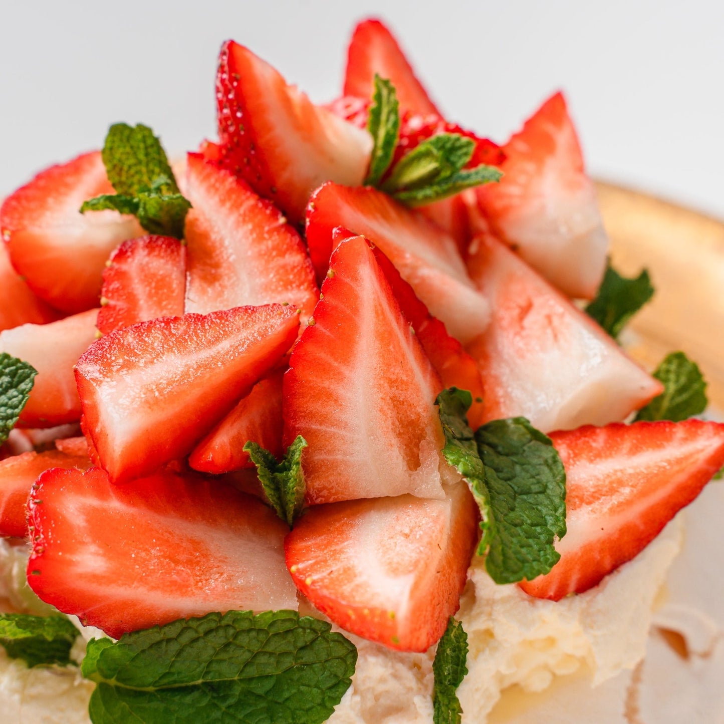Strawberry & Cream Pavlova Cake - Jack and Beyond
