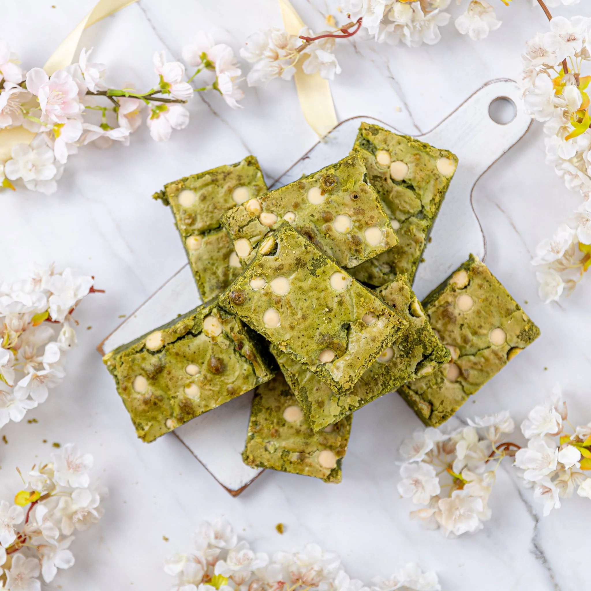 Are there any nuts in your matcha brownies?