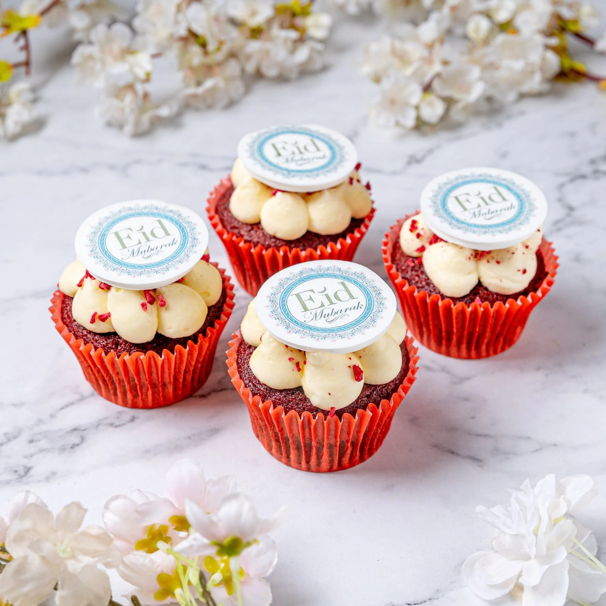 Eid Mubarak Cupcakes - White Questions & Answers