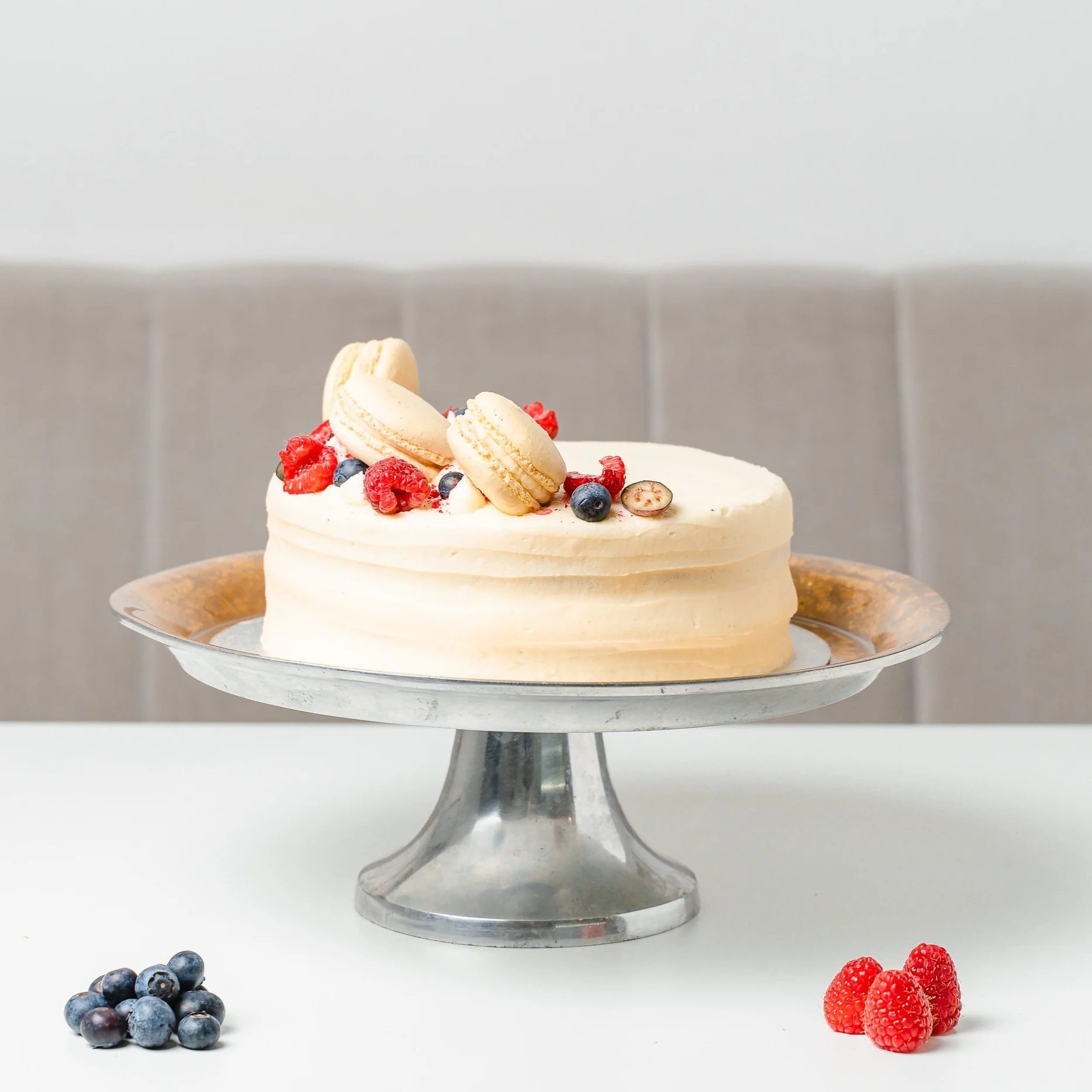 Lemon Macarons & Berries Birthday Cake Questions & Answers