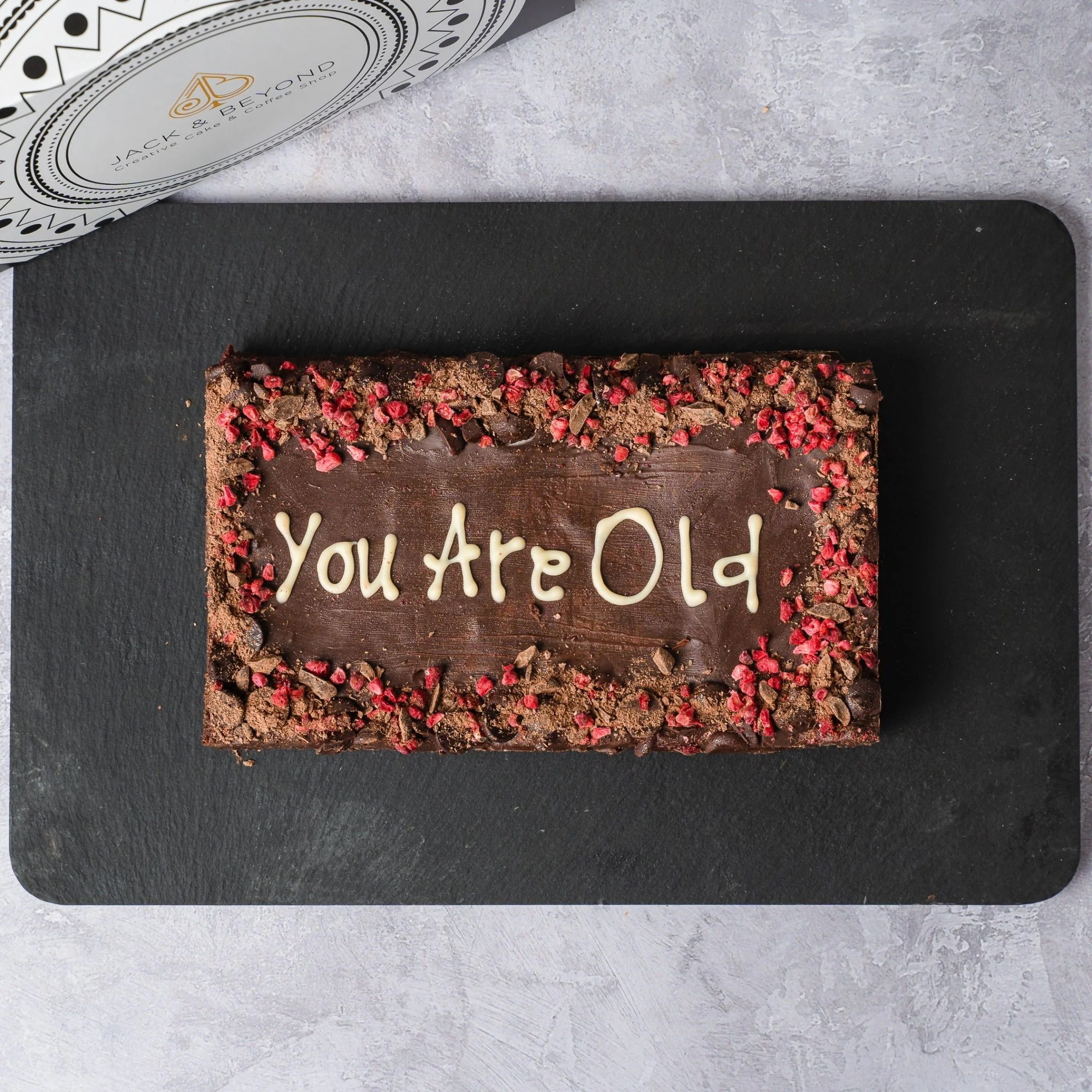 Personalised Vegan Chocolate & Raspberry Brownie Slab Questions & Answers