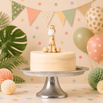 Animal Birthday Cake - 3D Giraffe Figure - Jack and Beyond