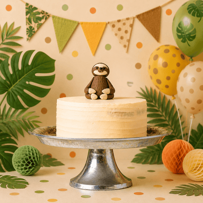 Animal Birthday Cake - 3D Sloth Figure - Jack and Beyond