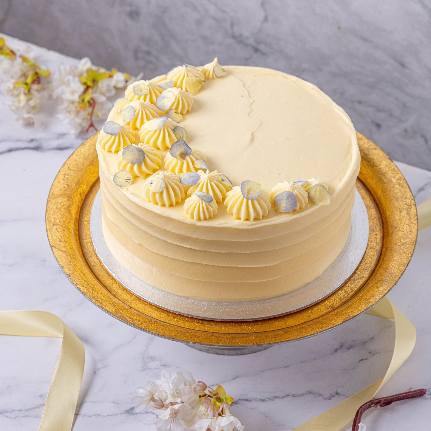 Blue Viola Birthday Cake - Jack and Beyond