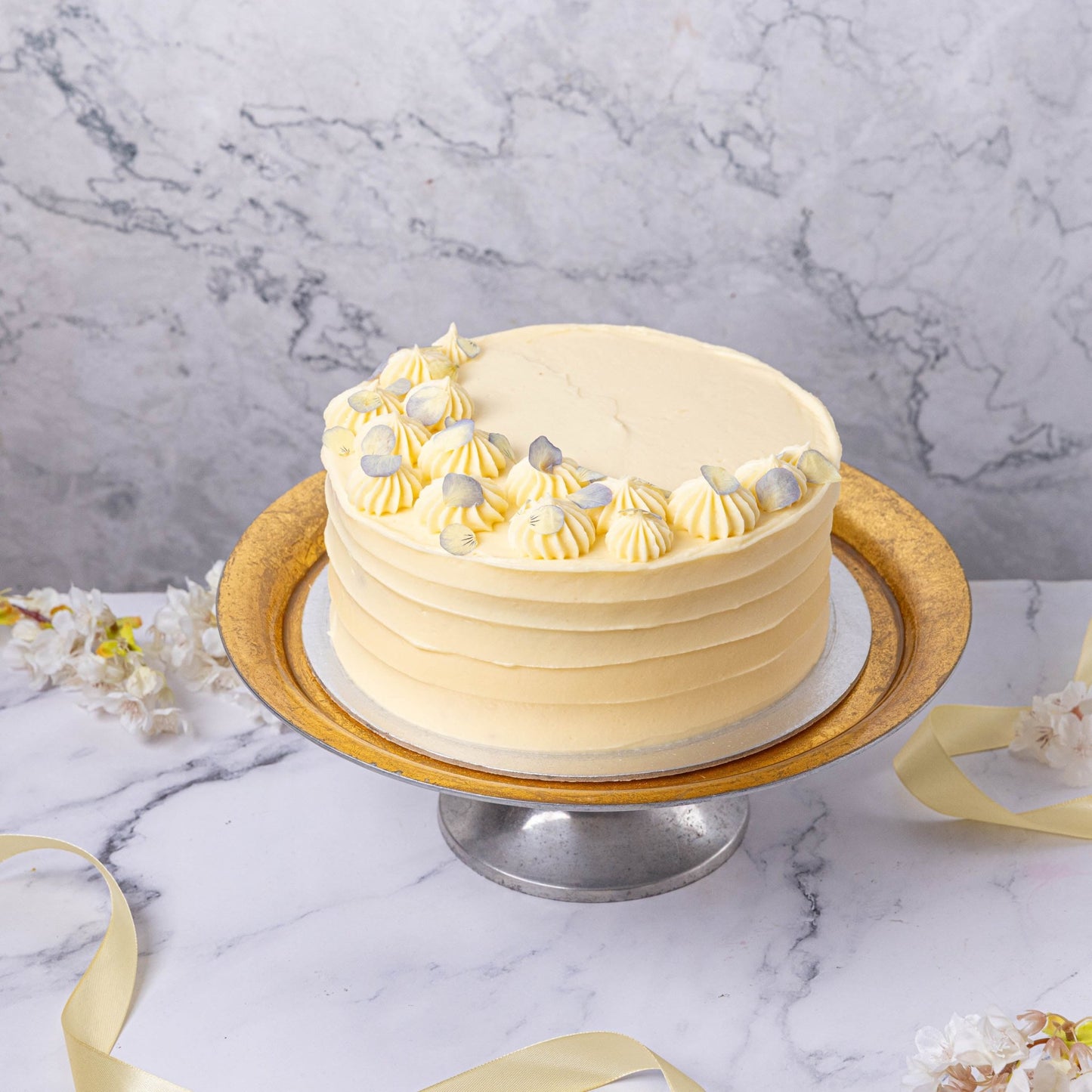 Blue Viola Birthday Cake - Jack and Beyond