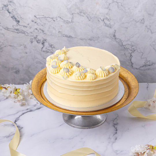 Blue Viola Birthday Cake