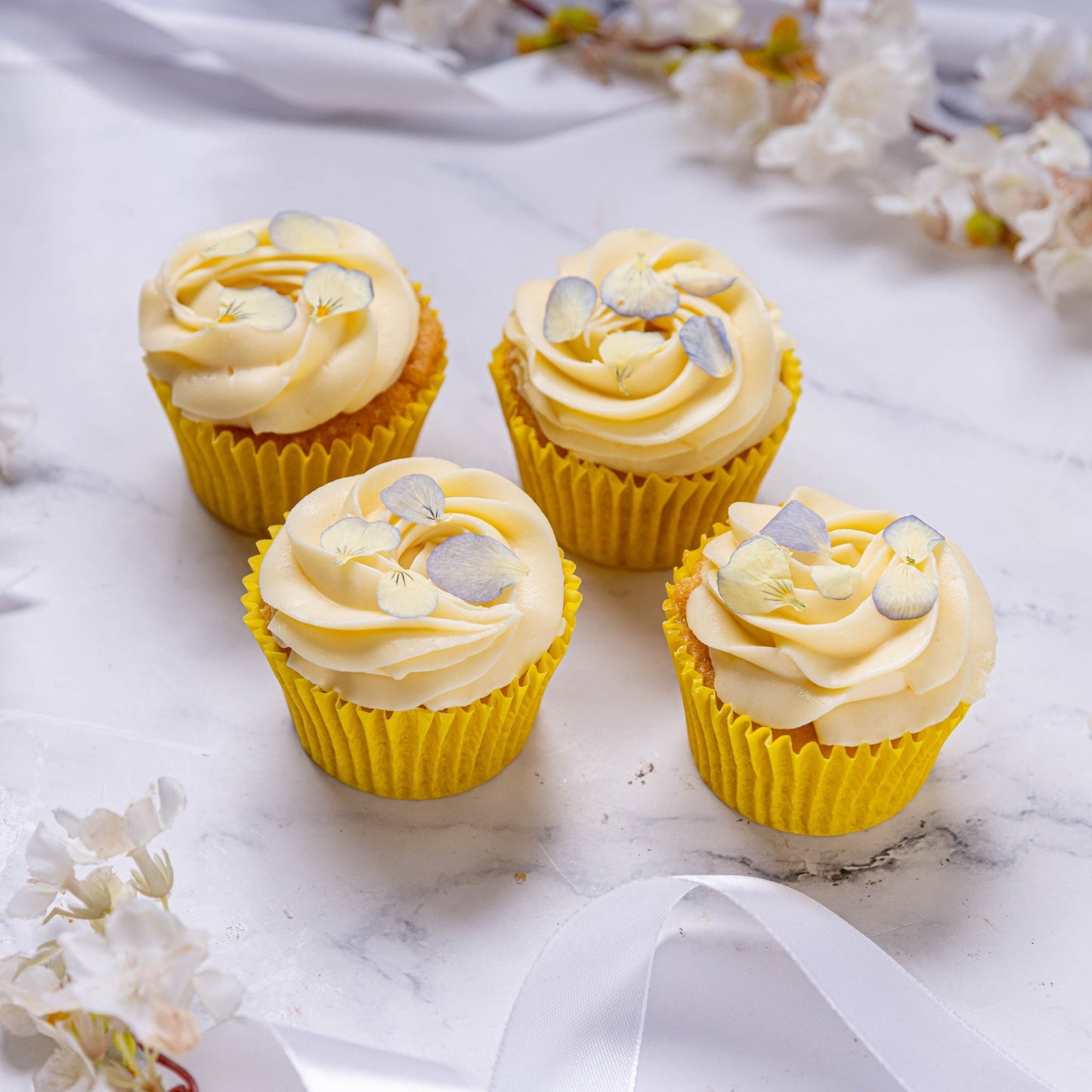 Blue Viola Cupcakes - Jack and Beyond