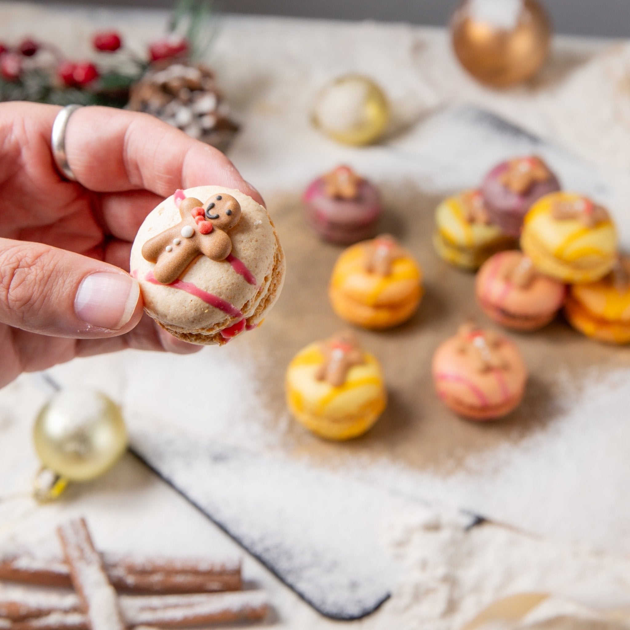 Christmas Macarons Box of 8 - Jack and Beyond