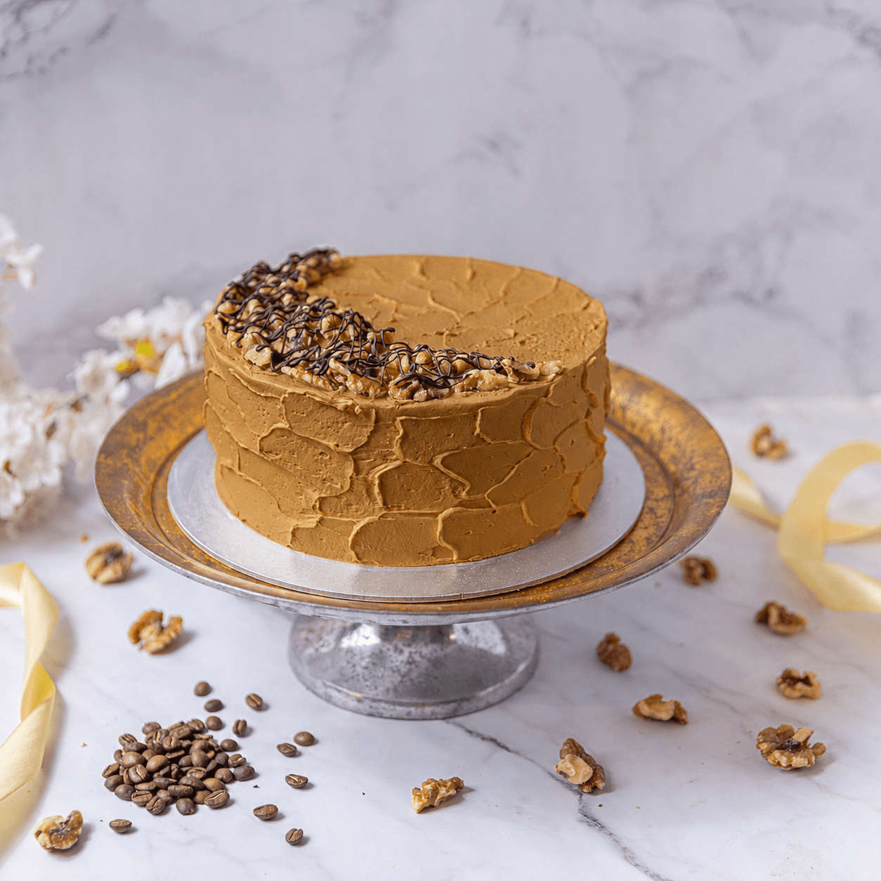 Coffee & Walnut Cake - Jack and Beyond