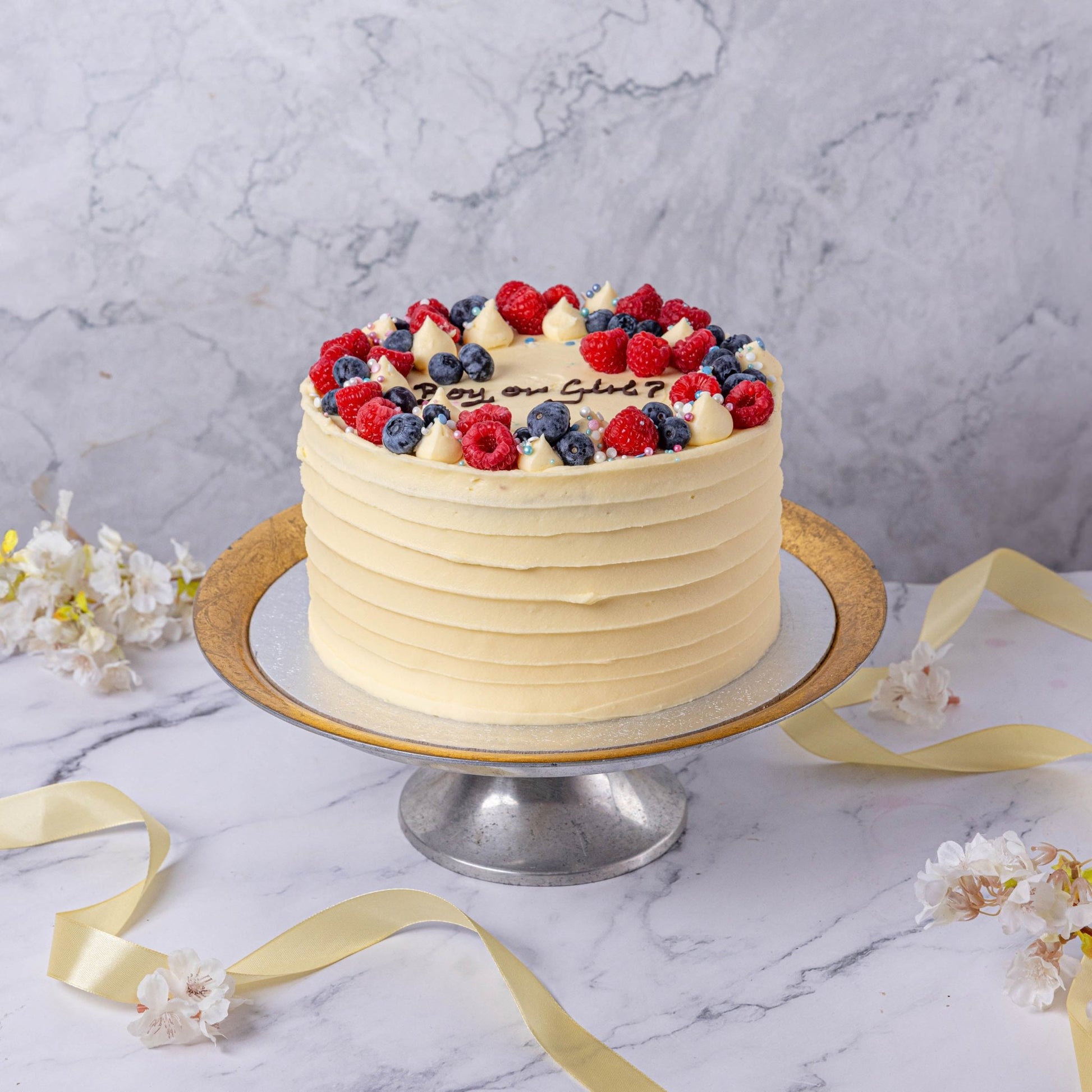 Gender Reveal Piñata Cake - Jack and Beyond