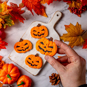 Halloween Pumpkin Shortbread Cookies - Jack and Beyond