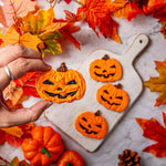 Halloween Pumpkin Shortbread Cookies - Jack and Beyond