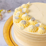 Blue Viola Birthday Cake