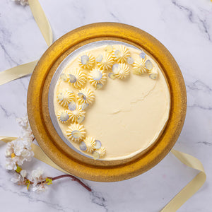 Blue Viola Birthday Cake