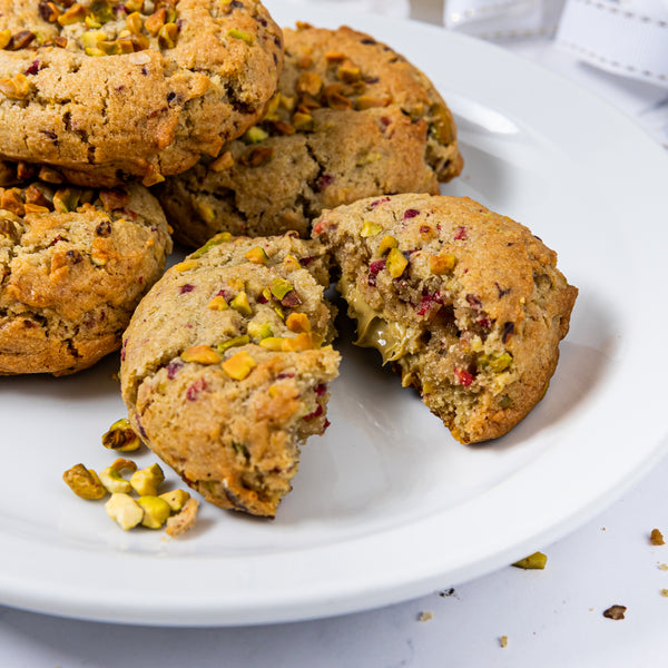 Pistachio & Raspberry Stuffed Cookies | Jack and Beyond