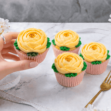 Ivory Peony Cupcakes - Jack and Beyond