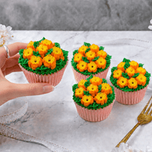 Orange Tulip Cupcakes - Jack and Beyond