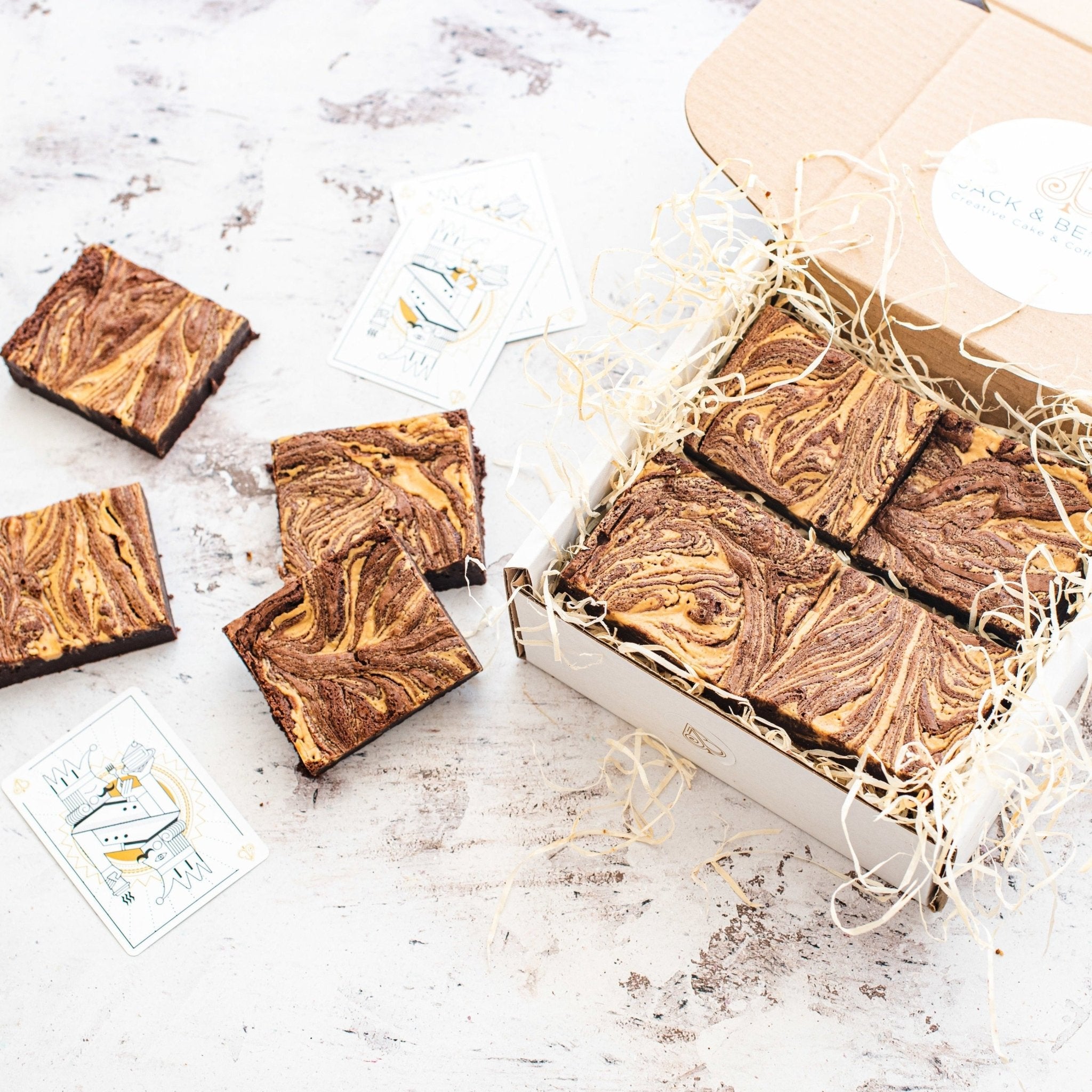 Peanut Butter Brownie Box of 8 (Free from Gluten) - Jack and Beyond