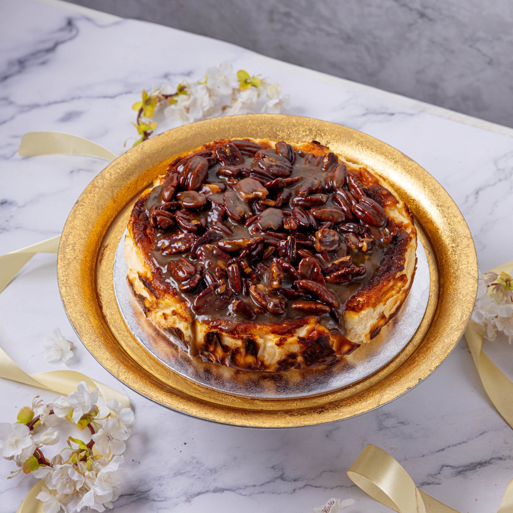 Pecan Basque Burnt Cheesecake - Jack and Beyond