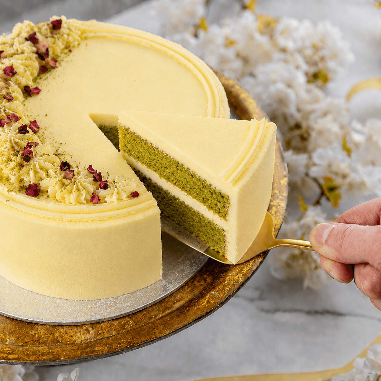 Personalised Coconut & Matcha Cake - Jack and Beyond
