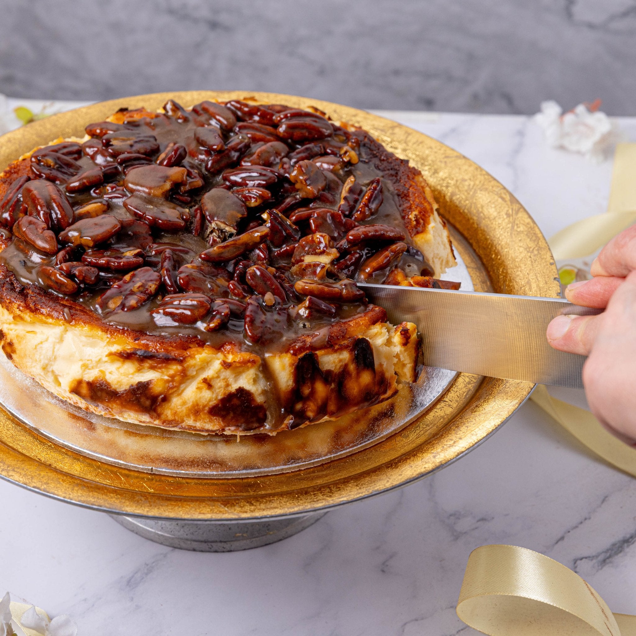 Personalised Pecan Basque Burnt Cheesecake - Jack and Beyond