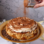 Personalised Tiramisu Basque Burnt Cheesecake - Jack and Beyond