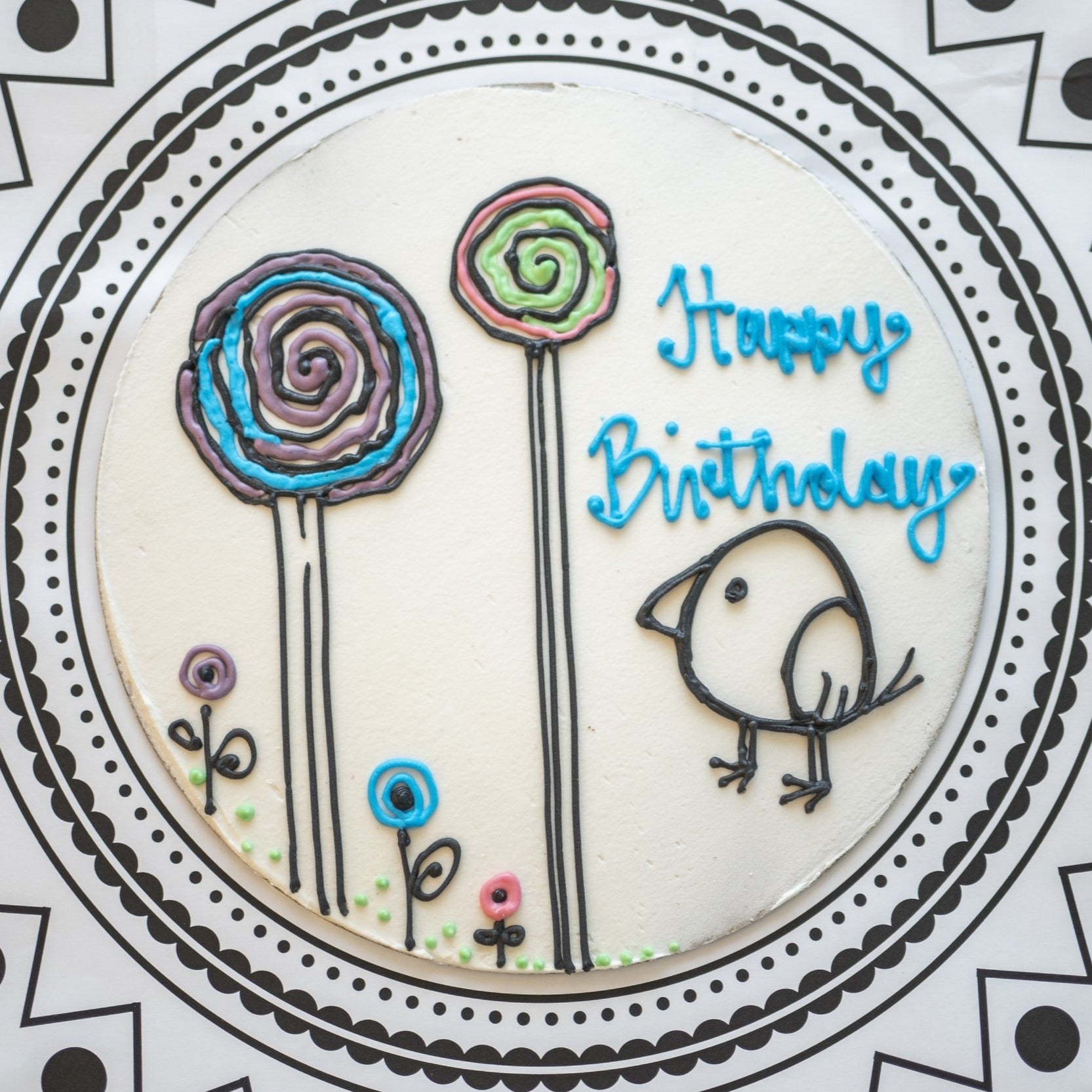 Personalised Vegan Frosted Victoria Sponge Cake - Jack and Beyond
