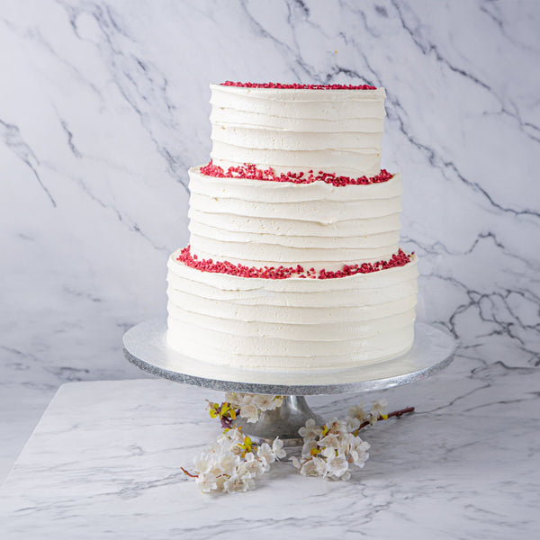 Red Velvet Wedding Cake - Jack and Beyond