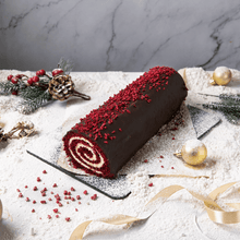 Red Velvet Yule Log - Jack and Beyond