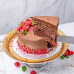 Vegan Chocolate & Raspberry Cake - Jack and Beyond