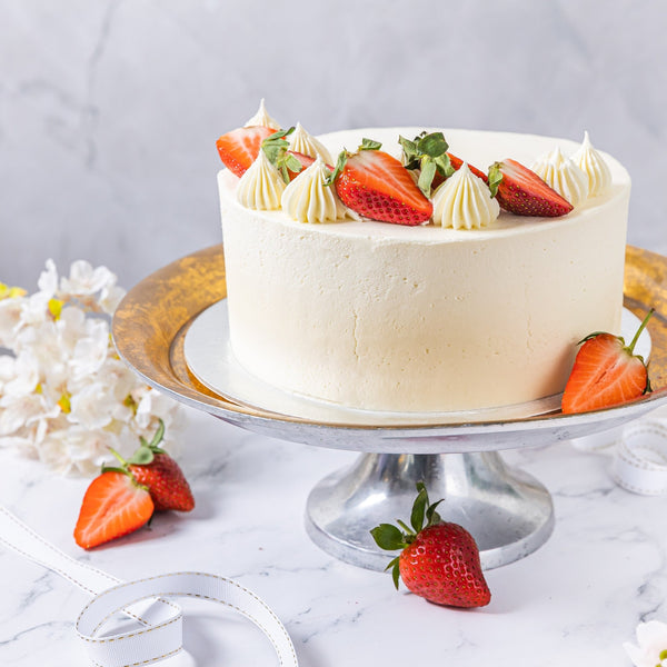 Vegan Frosted Victoria Sponge Cake - Jack and Beyond