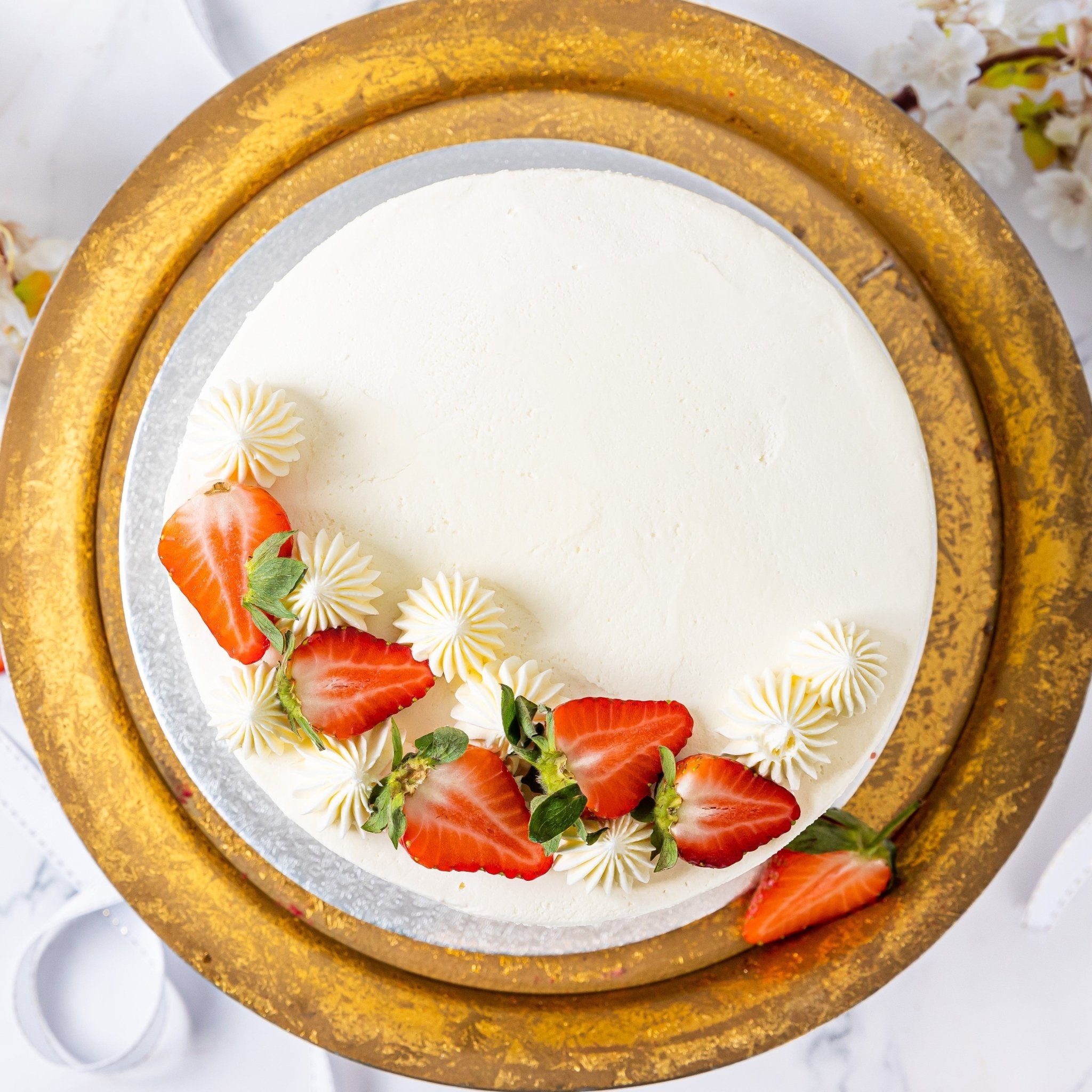 Vegan Frosted Victoria Sponge Cake - Jack and Beyond