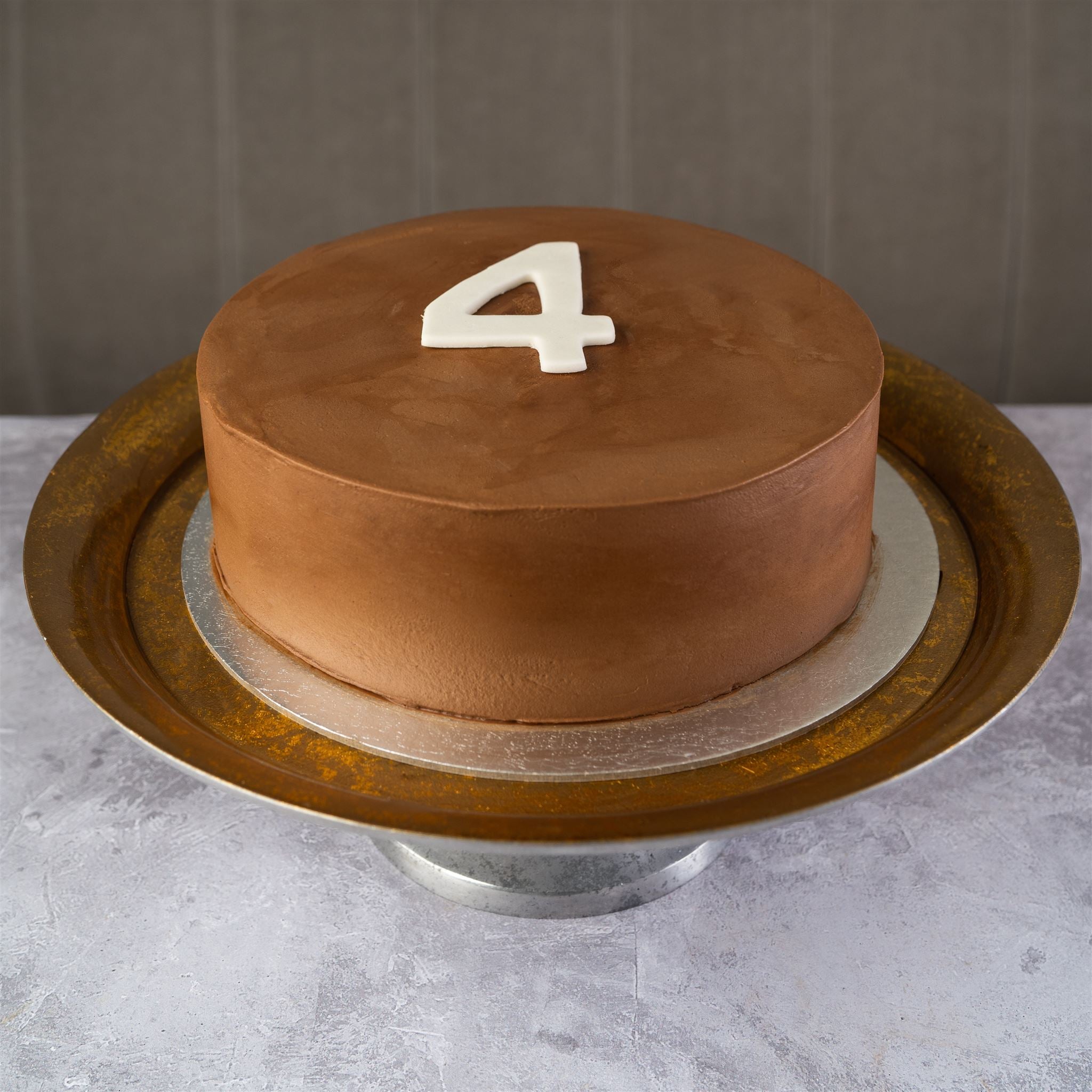 Number 4 Birthday Cake