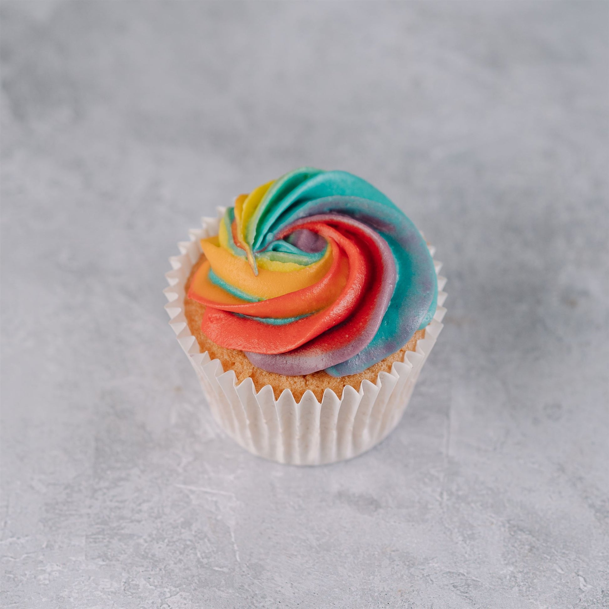 Rainbow Vanilla Cupcakes - Jack and Beyond