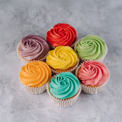 Blue Frosting Vanilla Cupcakes - Jack and Beyond