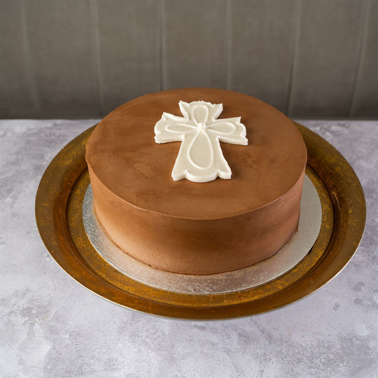 Christening Cake - Pearl Cross