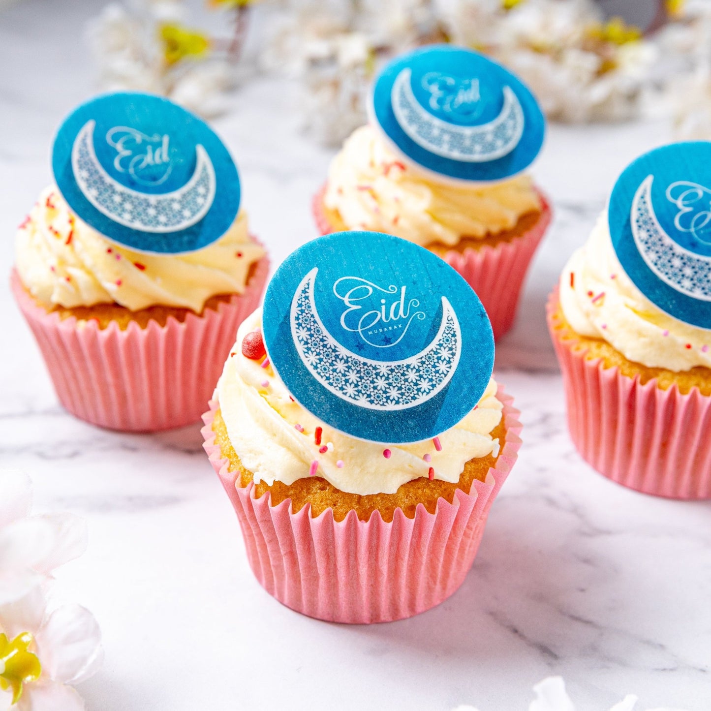 Eid Mubarak Cupcakes - Blue - Jack and Beyond