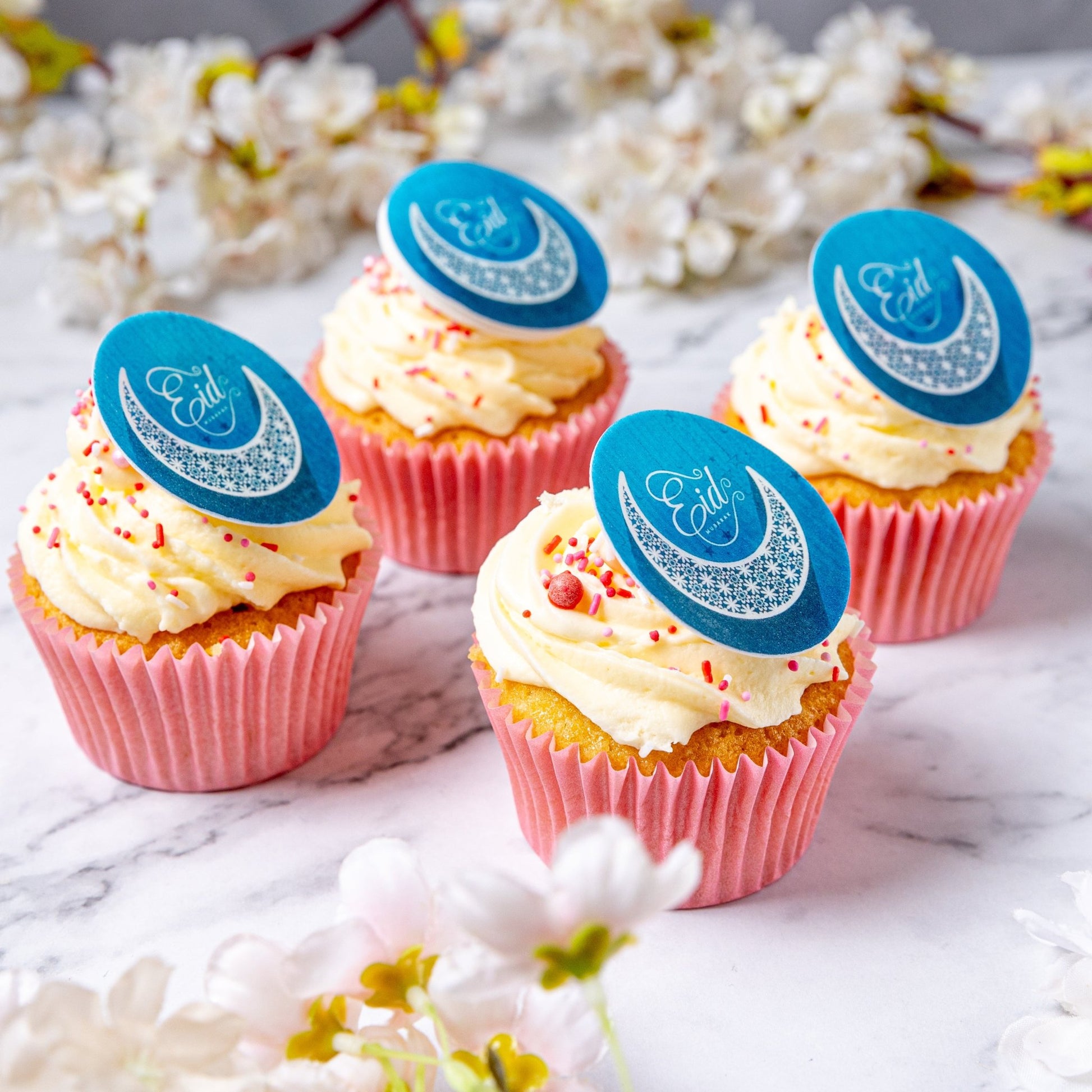 Eid Mubarak Cupcakes - Blue - Jack and Beyond