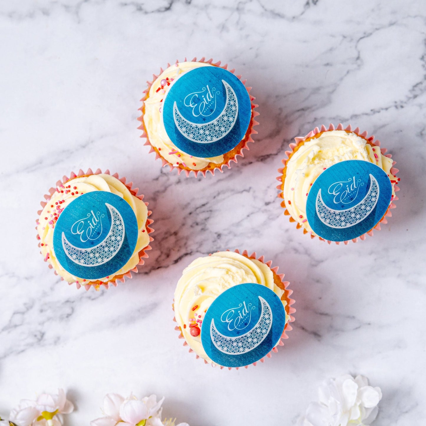 Eid Mubarak Cupcakes - Blue - Jack and Beyond
