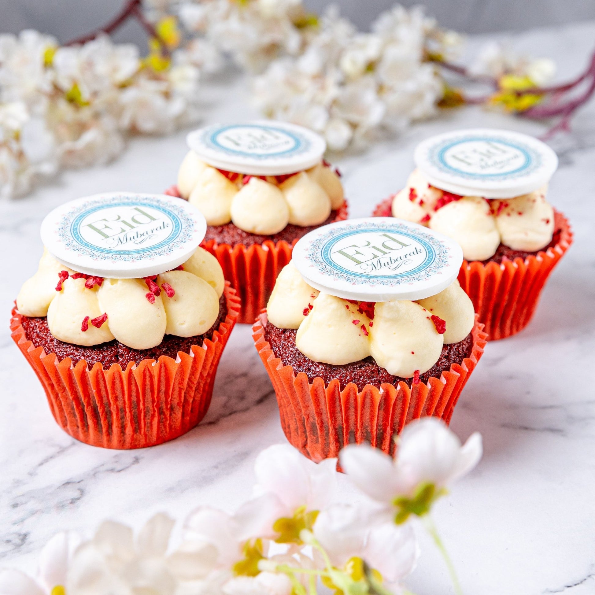Eid Mubarak Cupcakes - White - Jack and Beyond