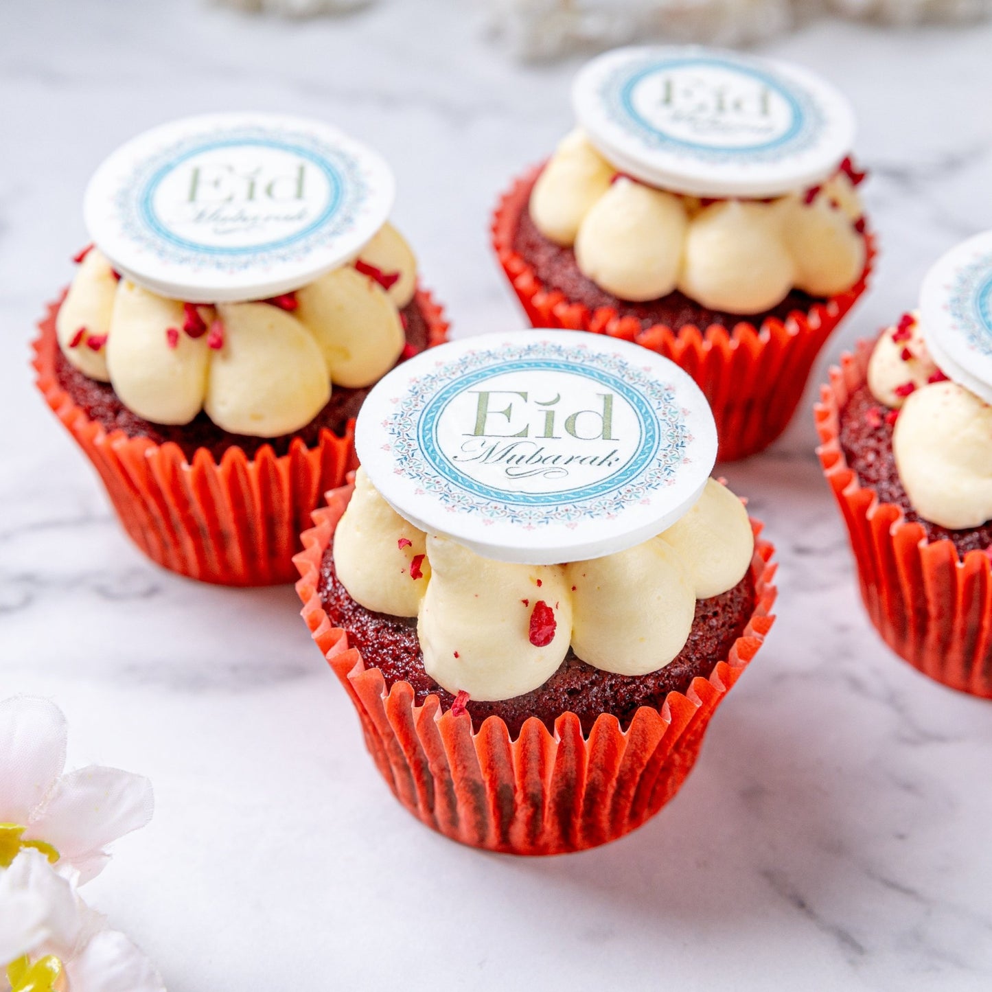 Eid Mubarak Cupcakes - White - Jack and Beyond