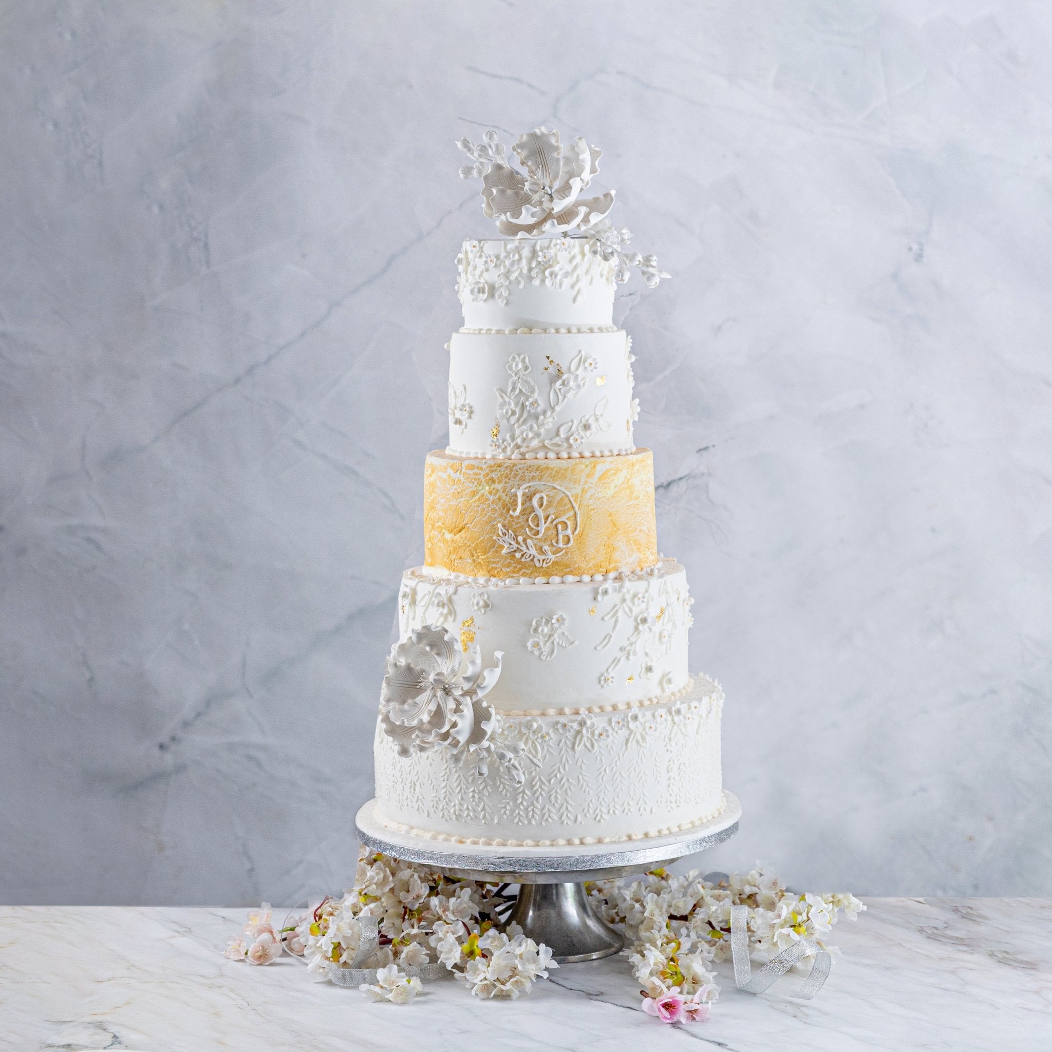 Floral Dream Wedding Cake - Jack and Beyond