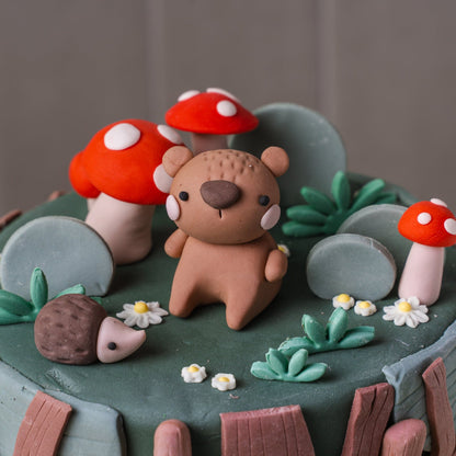 Forest Animal Party Cake - Jack and Beyond