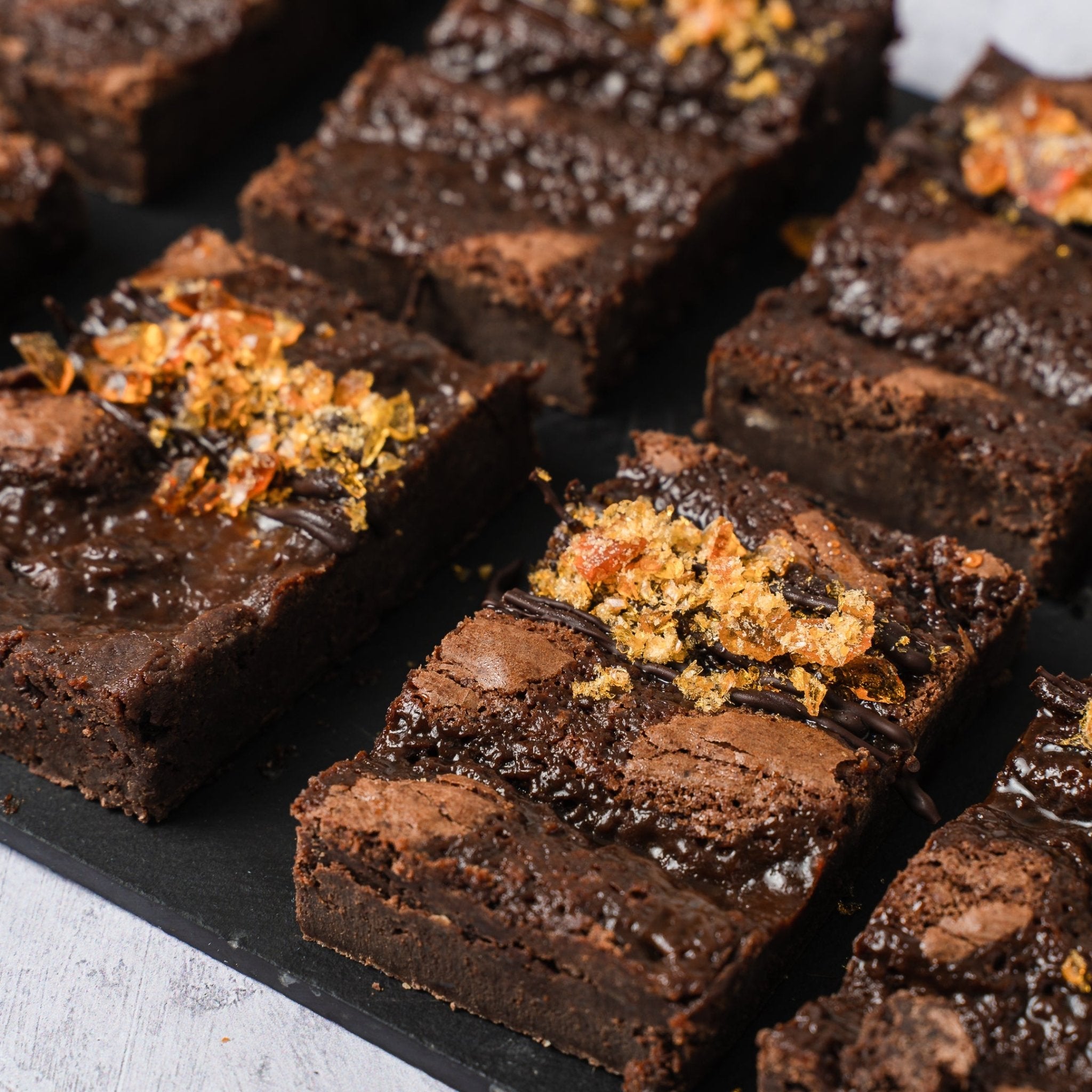Free from Gluten Salted Caramel Brownie Box of 8 - Jack and Beyond